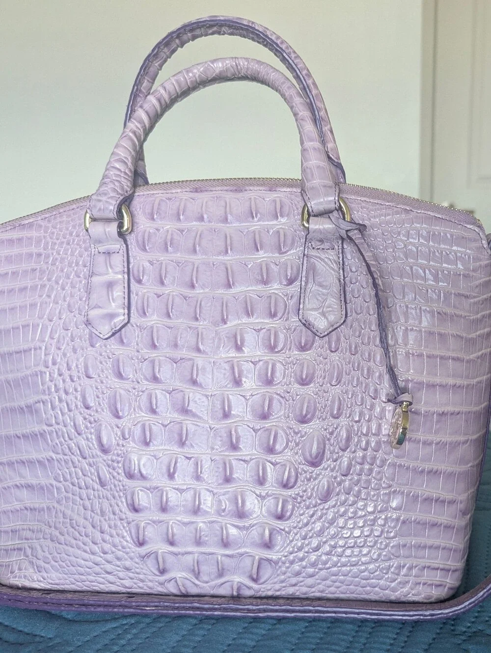 BRAHMIN DUXBURY SATCHEL LAVENDER